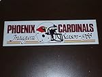 ORIGINAL 1988 ARIZONA CARDINALS 1ST YEAR BUMPER STICKER