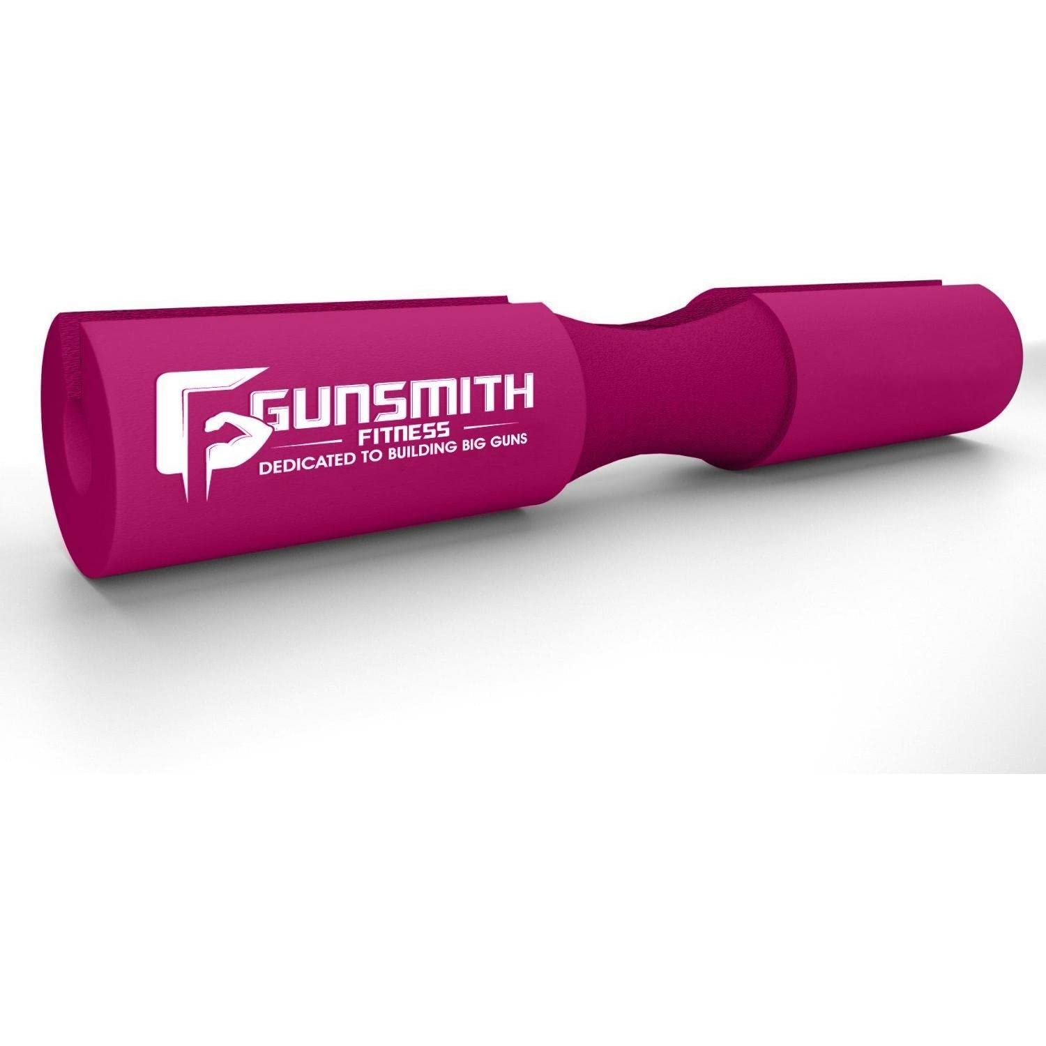 Gunsmith Fitness Barbell Pad - Ergonomic, Matte-Finish, Pink, 18" x 3.5" Squat Pad for Weight Lifting