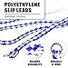 Downtown Pet Supply Braided Poly Slip Lead Dog Leash, 12 Pack, 5' Long - Universal Dog Slip Leash with Metal O Ring - Durable Dog Slip Lead for Groomers, Shelters, Rescues, Vets, or Doggy Daycares