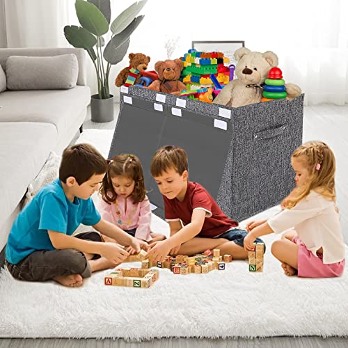 VERONLY Large Toy Box Chest Storage with Lid Kids Collapsible Toy