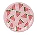 BLUE PANDA 80 Pack Pink Watermelon Paper Plates for Summer Baby Shower, 1st Birthday, One in a Melon Party Decorations (9 In) - Watermelon Birthday Decorations