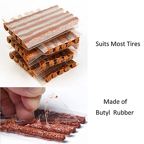 DAIFUQIHUA 50 Pcs Tire Plugs, The Strings of Tire Repair Kit, Tire Patch Plugs, Plugs to Fix A Flat, Suits Bike, Car, ATV, UTV, Motorcycle, Wheelbarrow