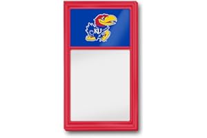 The Fan-Brand NCAA Kansas Jayhawks - Dry Erase Note Board - Sports Team Bar Sign Décor: Home, Dorm, Garage, Office, Fan Cave