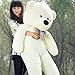 Fengheshun 180 Cm Super Giant Teddy Bear Outer Cover Animal Toy Huge Bear Shell Purple (Not Filled),Give Girlfriend The Best Gift On Valentine's Day (White, 1.8m)