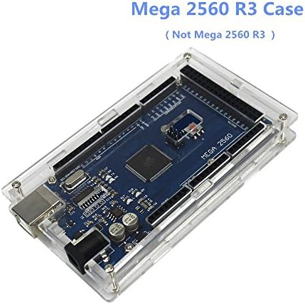 SuperiParts Smart Electronics Mega2560 Transparent Case MEGA 2560 Acrylic Box for arduino Compatible with MEGA 2560