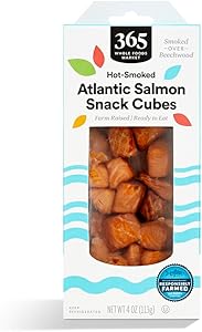 365 by Whole Foods Market Hot Smoked Atlantic Salmon Cubes, 4 OZ