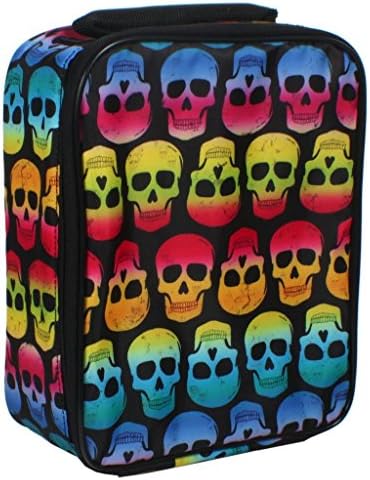 Nailhead Rectangular Lunch Box - Black