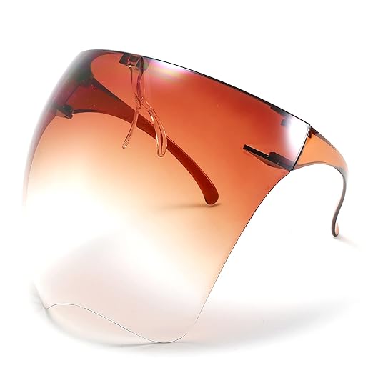 Full Face Shield with Glasses, Unisex Fashion Anti Fog Goggle Sunglasses Visor Eye Shield