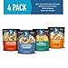 Fishpeople Wild Seafood Soup + Chowder Variety Pack, 10 ounce pouches (4 pack), Microwaveable, Gluten-Free, Packed with Protein and Omega-3s, BPA-free, Ready to Eat Wild-Caught Sustainable Seafood