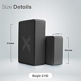Xn8 Sports Yoga Blocks Set of 2 High-Density EVA Foam 23x15x7.6 cm view 6