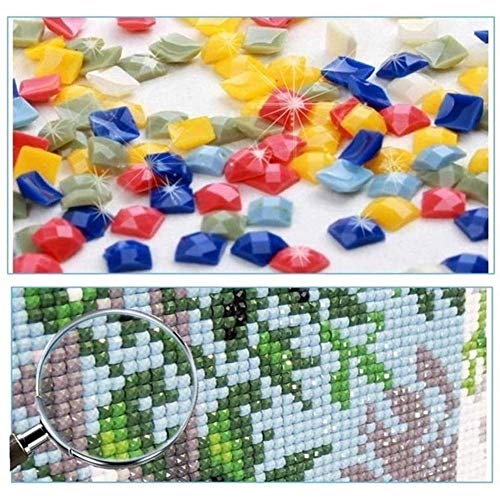 Mosaic Making 5D Diamond Painting 5D DIY Full Drill Square Diamond Painting Old Tree Cross Stitch Mosaic Kit