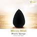 VMAGIC 4Pcs Premium Micro Mini Makeup Sponges Beauty Sponge Blender Foundation Sponge for Applicator, Foundation and Highlight (4 Black)