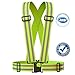Reflective Vest (2 Pack) | Lightweight, Adjustable & Elastic | Safety & High Visibility for Running, Jogging, Walking, Cycling | Fits over Outdoor Clothing - Motorcycle Jacket, Running Gear/Shirt