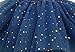 Buenos Ninos Girl's 3 Layers Sequin Ballet Skirt With Sparkling Stars Dress-up Tutu (Royalblue) Free size