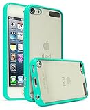 iPod Touch 6, Touch 5 Case, Bastex Crystal Clear Air Fused Rugged Ultra Slim Fit Shockproof Rubberized Plastic Bumper Clear Back Panel Cover Flexible TPU for iPod Touch 6th & 5th Generation(Teal)