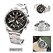 Seiko FC Barcelona Black Dial Stainless Steel Chronograph Mens Watch SSB073