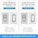 SkylinkHome WR-318 Dimmable Wall Switch with Snap on Remote Lighting Control In-Wall Home Automation Smart Light Receiver, SkylinkNet Compatible Easy DIY Installation without neutral wire (300 Watts)