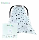SCUDDLES Breathable Baby Car Seat Canopy Cover, Star