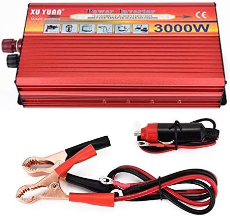 Mountxin XUYUAN 3000W Solar Car Power Inverter Portable Power Converter For Home Car - Red(12V To 110V)
