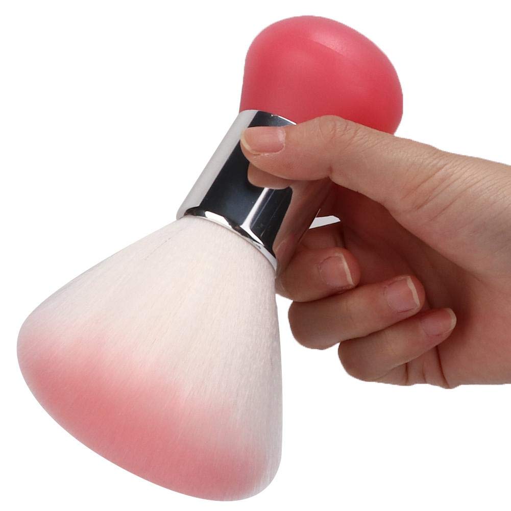 Portable Soft Hair Dust Cleaning Sweeping Brush Neck Face Hair Remover Brush New(Pink)