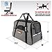 Pawfect Pets Pet Travel Carrier, Soft-Sided with Two Pet Mats for Small Dogs and Cats (Charcoal Grey)