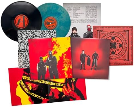 Amazon.com: Breach Red, Yellow, and Black Hazard Splatter Vinyl LP