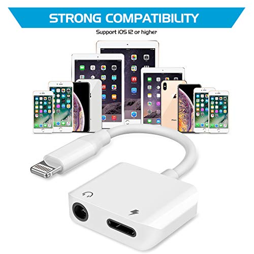 image for Ambrrhty 3.5 mm Headphone Jack Adapter for iPhone Xs Earphone Music Au