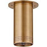 Troy Lighting C1505-PBR Berg - 1 Light Flush Mount 6.25 inches Tall and 4.75 inches Wide - Patina Brass Finish