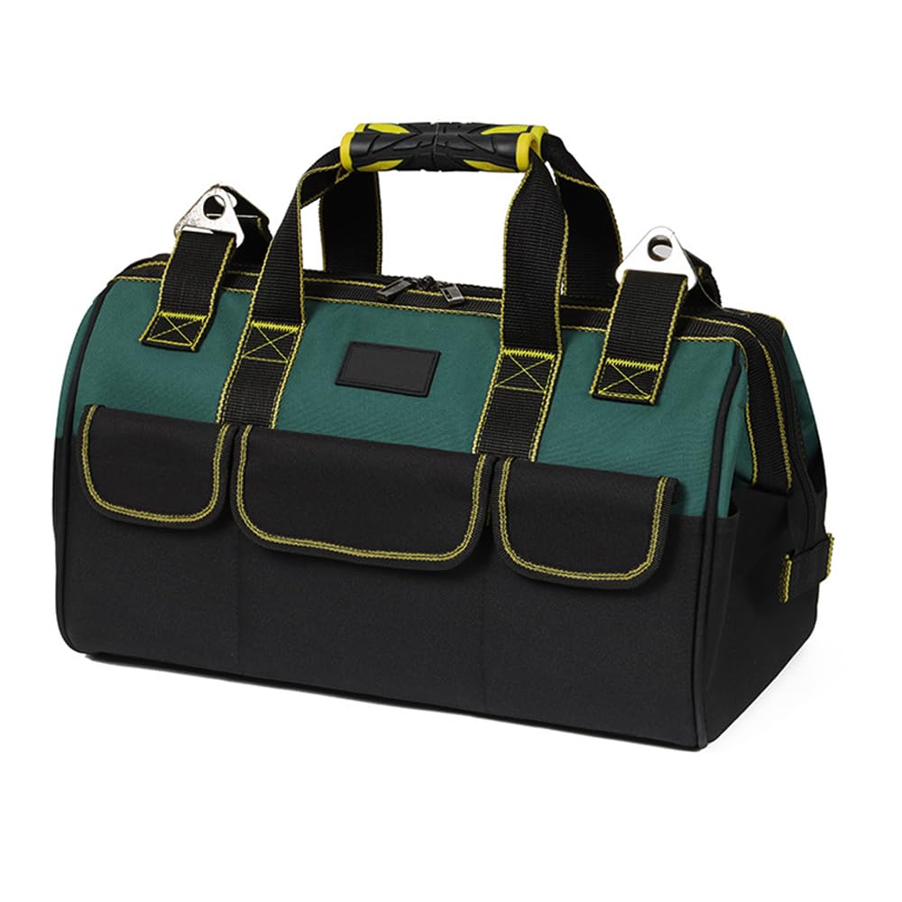 18-Inch Heavy Duty Tool Bag, Tools Storage Bag, Large Tools Storage Bag, Organiser for Tools with Shoulder Strap, Large capacity, waterproof, Wear-resistant for Eletricians, DIY, Tool Storage Etc