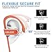 Bluetooth Headphones,Hbuds H1 Best Wireless Sports Earphones w/ Mic IPX7 Waterproof HD Stereo Sweatproof In Ear Earbuds for Gym Running Workout 9 Hour Battery Noise Cancelling earbuds Headsets(Orange)