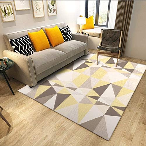 Love Needs Floor Mat Triangles Square Geometric Pattern Outdoor/Indoor Doormat Livingroom Bedroom Sofa Carpet Non Slip Home Hotel Entryway Custom Area Rugs Mat 47.2"X62.9"