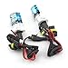 Car HID Xenon Lights Bulbs Lamps H1 6000K Diamond White (12V,35W) Single Beam- 1 Pair