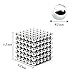 Aerfgo Magnetic Cube Puzzle Fidget Toy 216pcs 5mm