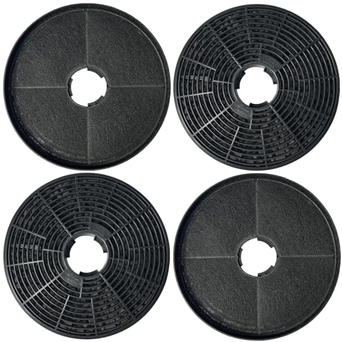 Beaufan CBCF002 Activated Carbon Filter Compatible with CIARRA CBCS6201, CBCB6201, CBCB6736C, CBCS6906D, CBCB6906D, CBCS9201, CBCB9201 (Pack of 4)