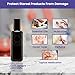 Infinity Jars 50 Ml (1.7 fl oz) Black Ultraviolet Glass Bottle w/Steel Ball Roll on Tip