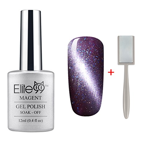 QIMISI Magnetic 3D Cat Eye Gel Polish Soak Off UV LED Nail Art Free Magnet 6586 Glitter Dark Purple QIMISI Magnetic 3D Cat Eye Gel Polish Soak Off UV LED Nail Art Free Magnet 6586 Glitter Dark Purple