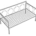 DHP Rebecca Metal Daybed Frame, Sofa Bed Fits Twin Size Mattress, White