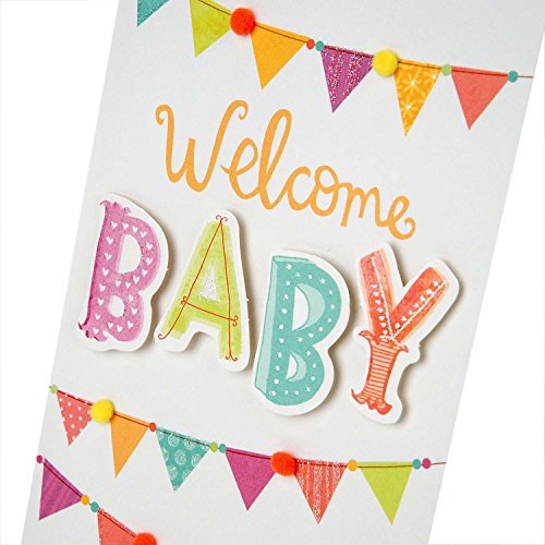 Hallmark Baby Shower Card Assortment (5 Congratulations Cards with ...