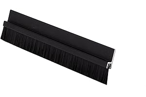 Pemko 085575 18061DNB36 Brush Seal - Meeting Stile, Dark Bronze with Black Brush Insert, 1" Width, 36" Length, Dark Bronze