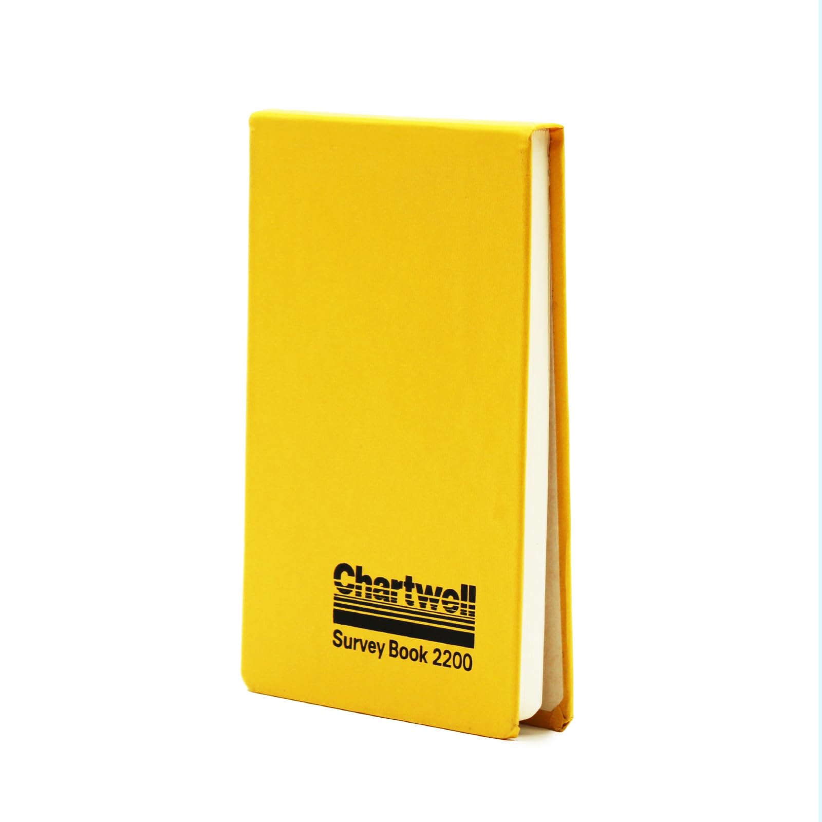 Exacompta - Ref 2200Z - Chartwell Casebound Field Survey Book - 106 x 165mm in Size, Excellent Strength When Wet, Ideal for Use Outside, Plain (No Rulings), Yellow