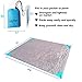 Best Quality Blanket Lightweight Compact, Waterproof Quick Drying Best for the Beach, Camping, Travel, Hiking, Festivals Anchor Pockets, 4 Free Stakes and Carry Bag (Blue)