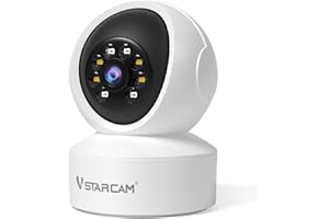 VSTARCAM 360° Pan/Tilt Indoor Security Camera, 2K QHD Dog Camera, 2.4GHz with Full Color Night Vision, Motion Detection for Baby and Pet Monitor, 2-Way Audio, Cloud & SD Card Storage(up to 256GB)