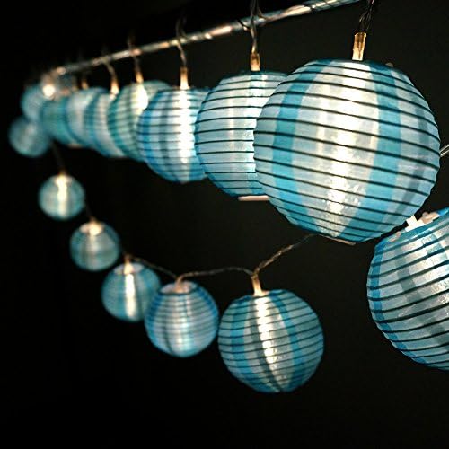 HQOON Strip String Light, Fairy LED Rope Lights, Cool Nylon Lanterns Mini Globe Lighting, Decoration for Christmas/Patio/Indoor/Outdoor/Garden party, Bedroom Decor, Battery Powered