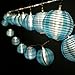 HQOON Globe String Lights with Mini Nylon Lantern, LED Fairy Decorative Lights, 3 AA Battery Operated (not included), 2 Lighting Modes, 10ft/3m, 20 Led Bulbs and Lanterns Ideal for Indoor and Outdoor