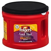 Folgers French Roast Ground Coffee, Medium-Dark Roast, 24.2 Ounce