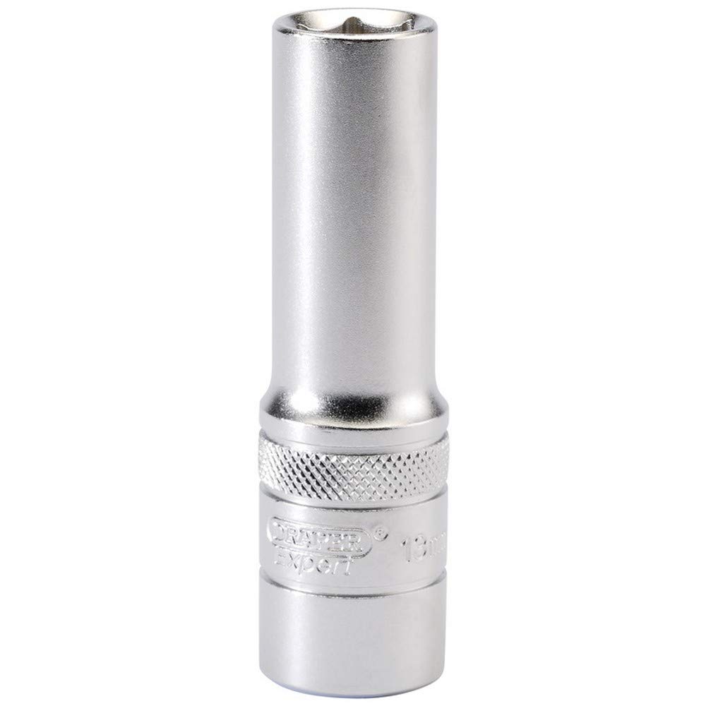 Draper 16646 1/2" Square Drive Hi-Torq 6 Point Deep Socket, 13mm Size