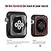 OULUOQI Compatible with Apple Watch Case 38mm, Shock-Proof and Shatter-Resistant Compatible with Apple Watch Protector Compatible with Apple Watch Series 3, 2, 1