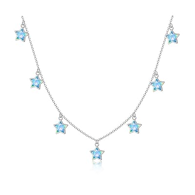 PEIMKO Sterling Silver Opal Star Choker Necklace Nigeria Ubuy