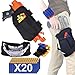 POKONBOY Kids Tactical Waist Bag Compatible with Nerf Holster Kit, Blaster Holster and Dart Wrister Kit with Bullets Compatible Nerf Guns