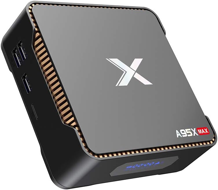 4GB RAM 64GB ROM, A95X MAX Android 8.1 OS TV Box, Amlogic S905X2 Quad-Core CPU, 2.4G/5.0G WiFi LAN Bluetooth